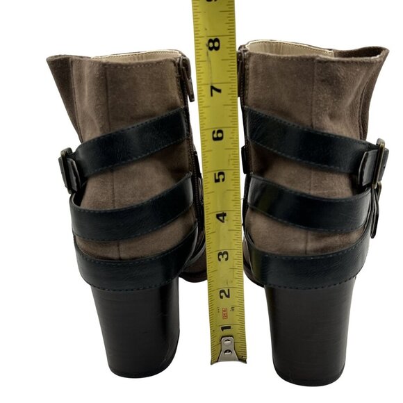 NEW Soho Cobbler Womens 8.5 Ankle Leather Booties Strappy Western Cowgirl Boots - Picture 10 of 15